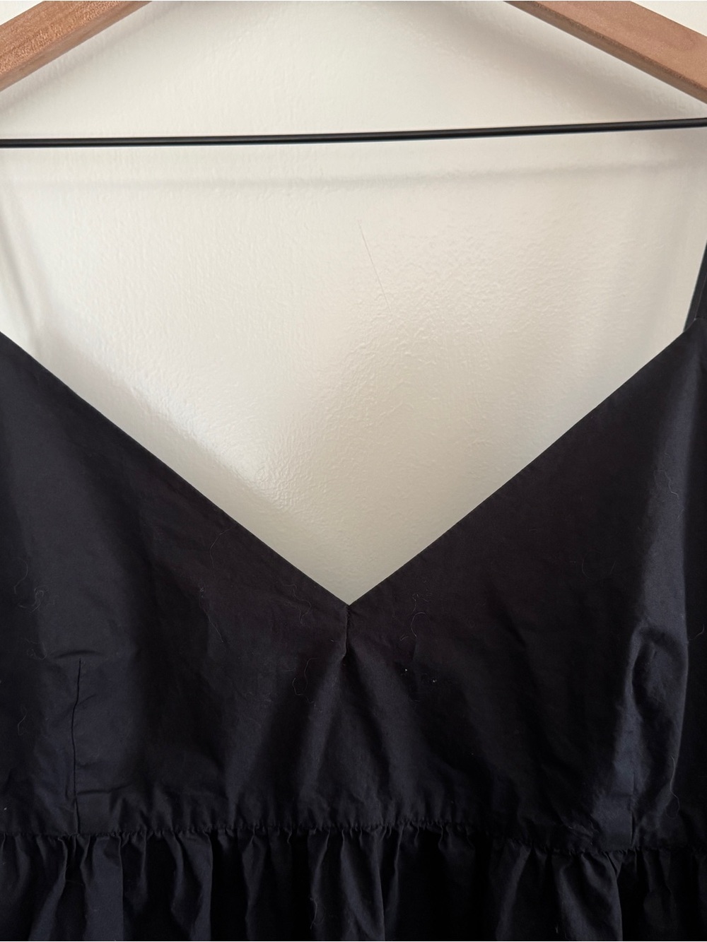 QUINCE black organic cotton maxi dress - XL - Picture 2 of 12